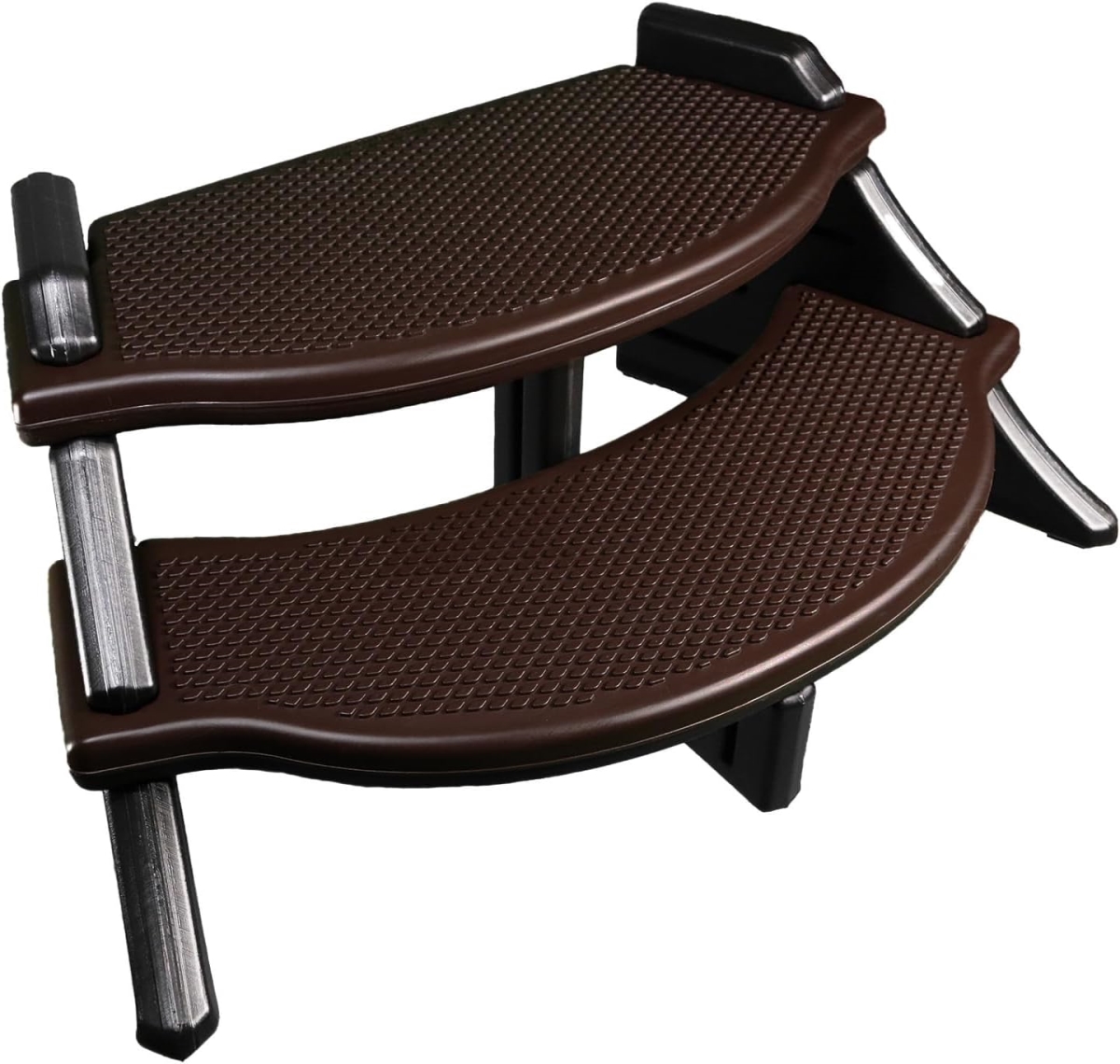 The Edge Spa Step - Coffee - 40 in. Wide - Slip-Resistant Treads