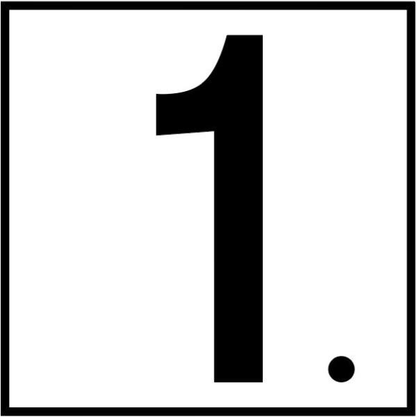 CC612510 6 in. Smooth Ceramic MD Series 5 in. Numbers Depth Marker Tile - 1.