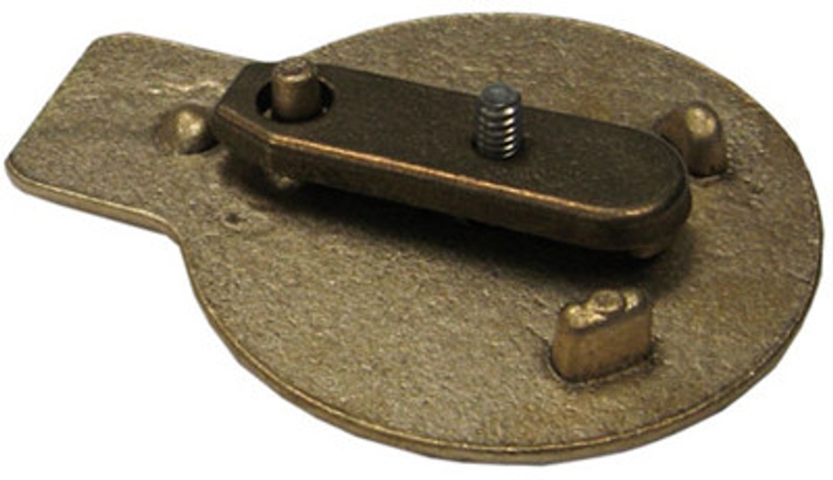PE8 Cast Brass Deck Anchor Cover with Screw - 2 Piece