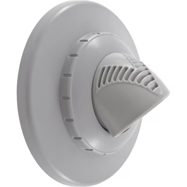 VRFTHFLG 1.5 in. Threaded Inlet V-Fitting with Flange - Light Gray