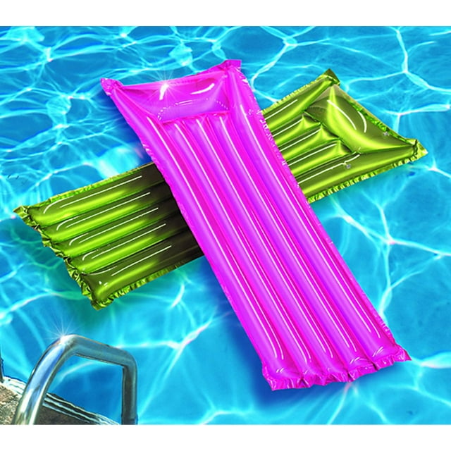 Reflective Suntanner Pool Mat - Assorted Colors - 72 x 30 in - Durable Vinyl
