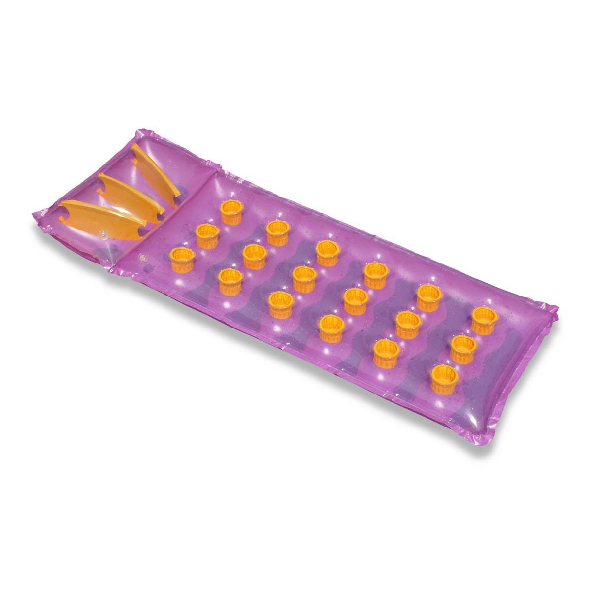 SW90350 French Mattress for Pool, Pink & Orange