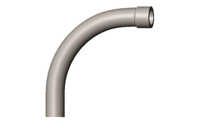 E521075 90 deg Bell End 0.75 in. Elbow Fitting for Pool