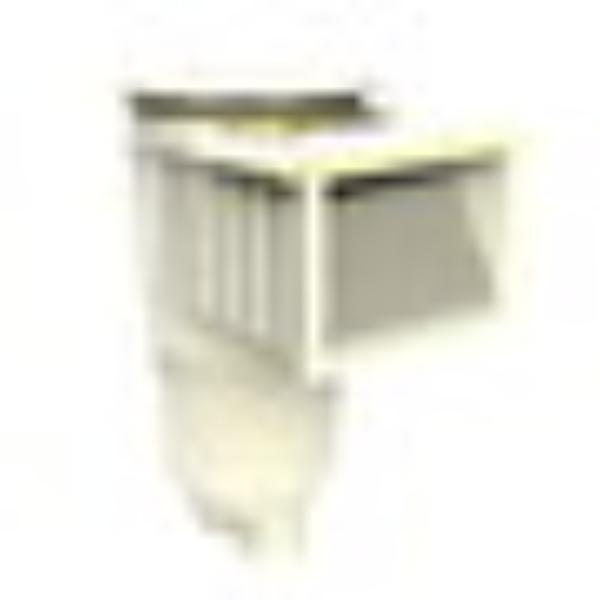 SKR203 Skimmer with Flush Face Float Assembly Basket Collor Lid, Light Gray
