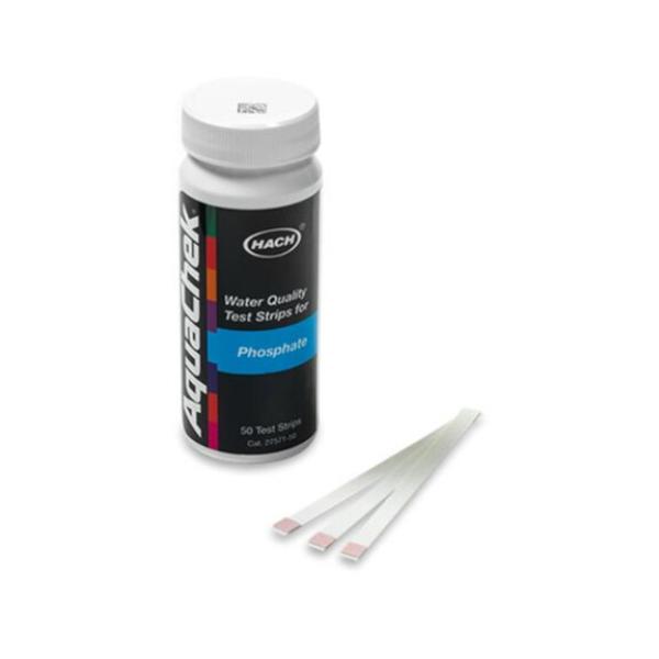 Hach AC2757150E 0-50 PPM AquaChek High Range Phosphate Test Strips - 50 Strips per Bottle