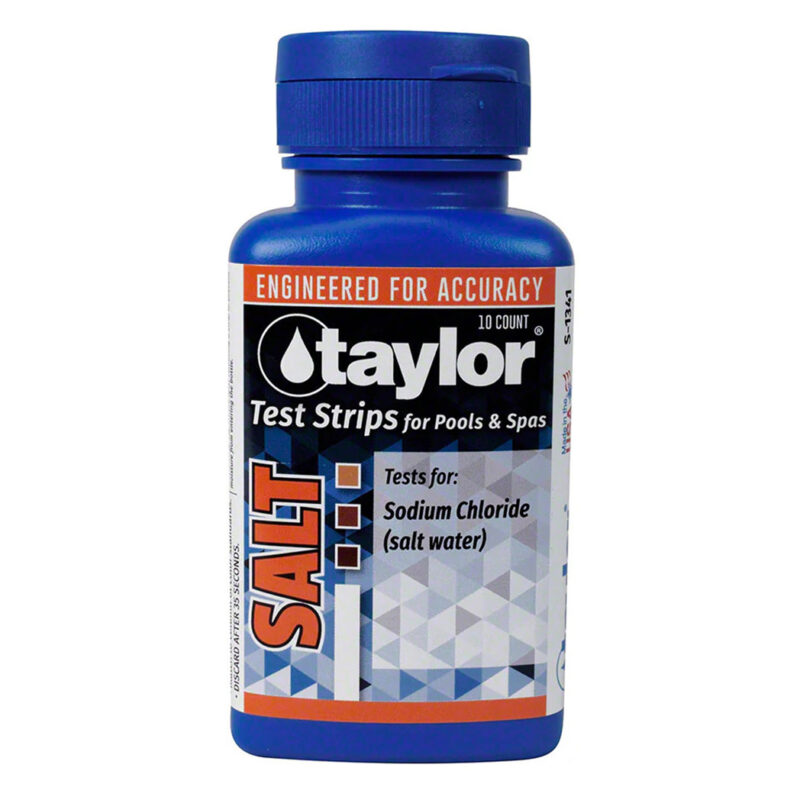 TTS1341 0-5000 PPM Sodium Chloride Test Strips - Salt-Foiled - 10 Strips