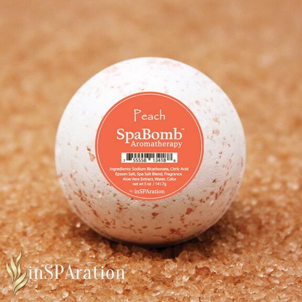 INS758SB 5 oz SpaBomb, Peach - Case of 12