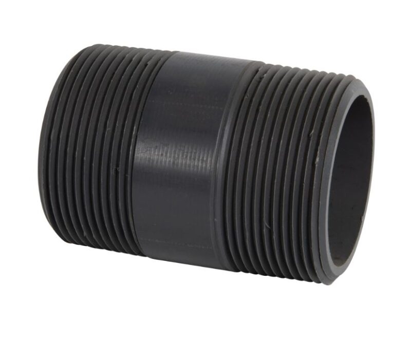 PV225040 2.5 x 4 in. Nipple 80 Threaded Schedule, Gray