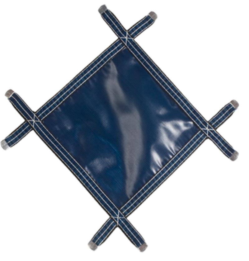 MEY2040RMBL Rugged Mesh Rectangular Safety Pool Cover, Blue - 20 x 40 ft.