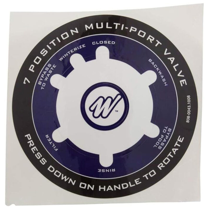 WW8080043 Multi Port Label for Pool
