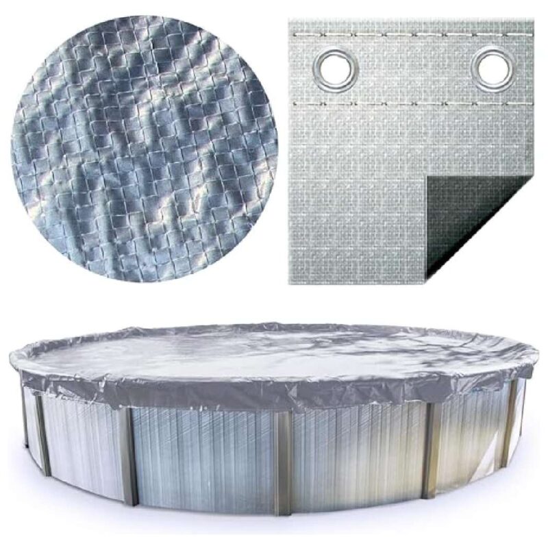 PCO1424 21 ft. Round Silverking 3 ft. Overlap 21AGSK Solid Winter Cover Kit for Pool - 15 Year
