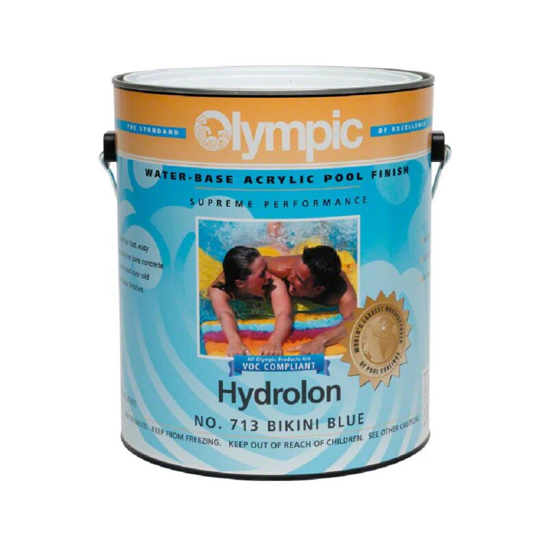 HY717 1 gal Hydrolon Olympic Kelley Acrylic Paint for Pool, Black