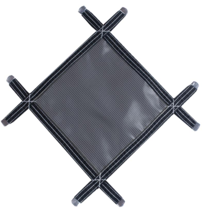 MEY1836RMGY Rugged Mesh Rectangular Safety Pool Cover, Gray - 18 x 36 ft.
