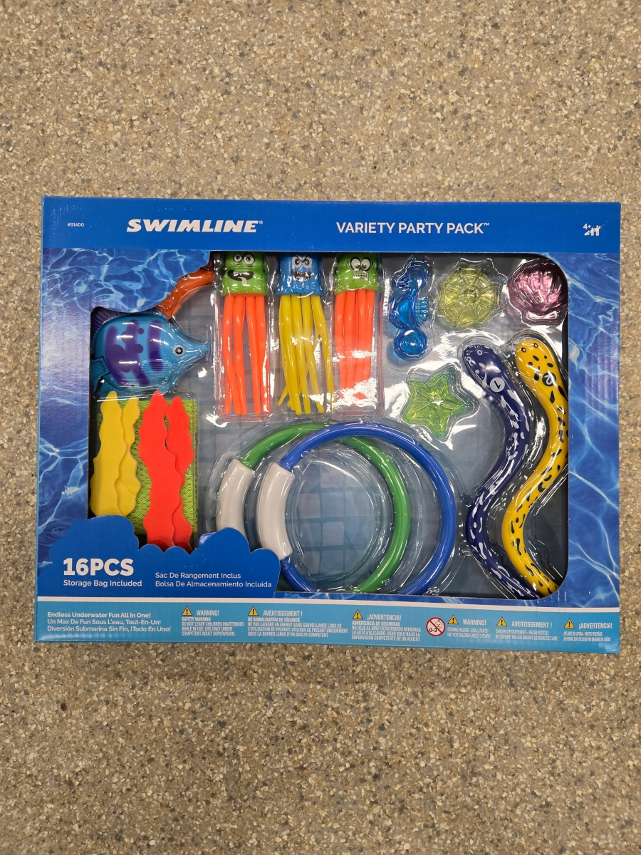 SW91400 Variety Party Pack Pool Dive Game Set - 16 Piece