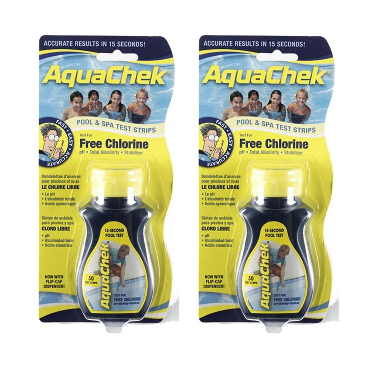 AC511244CS Aquachek Chlorine Test Strip, Yellow