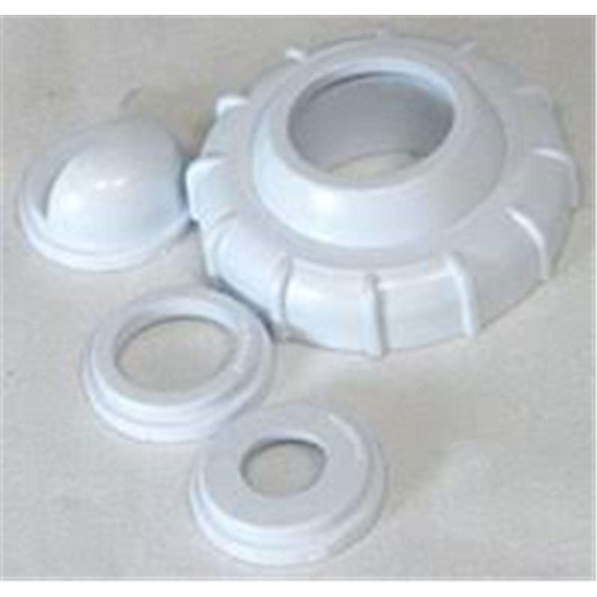43308501RWHT Eyeball Kit with Orifice - White