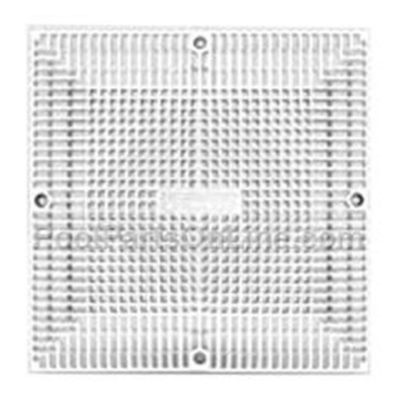 9 x 9 in. Frame & Grate - White