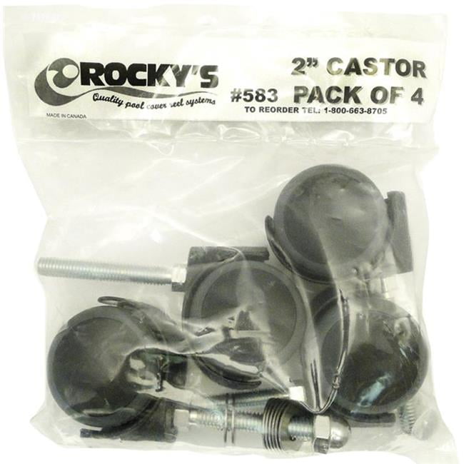 Rockys Reel RR583 Easy Rollers Solar Reel Wheel Casters - Pack of 4