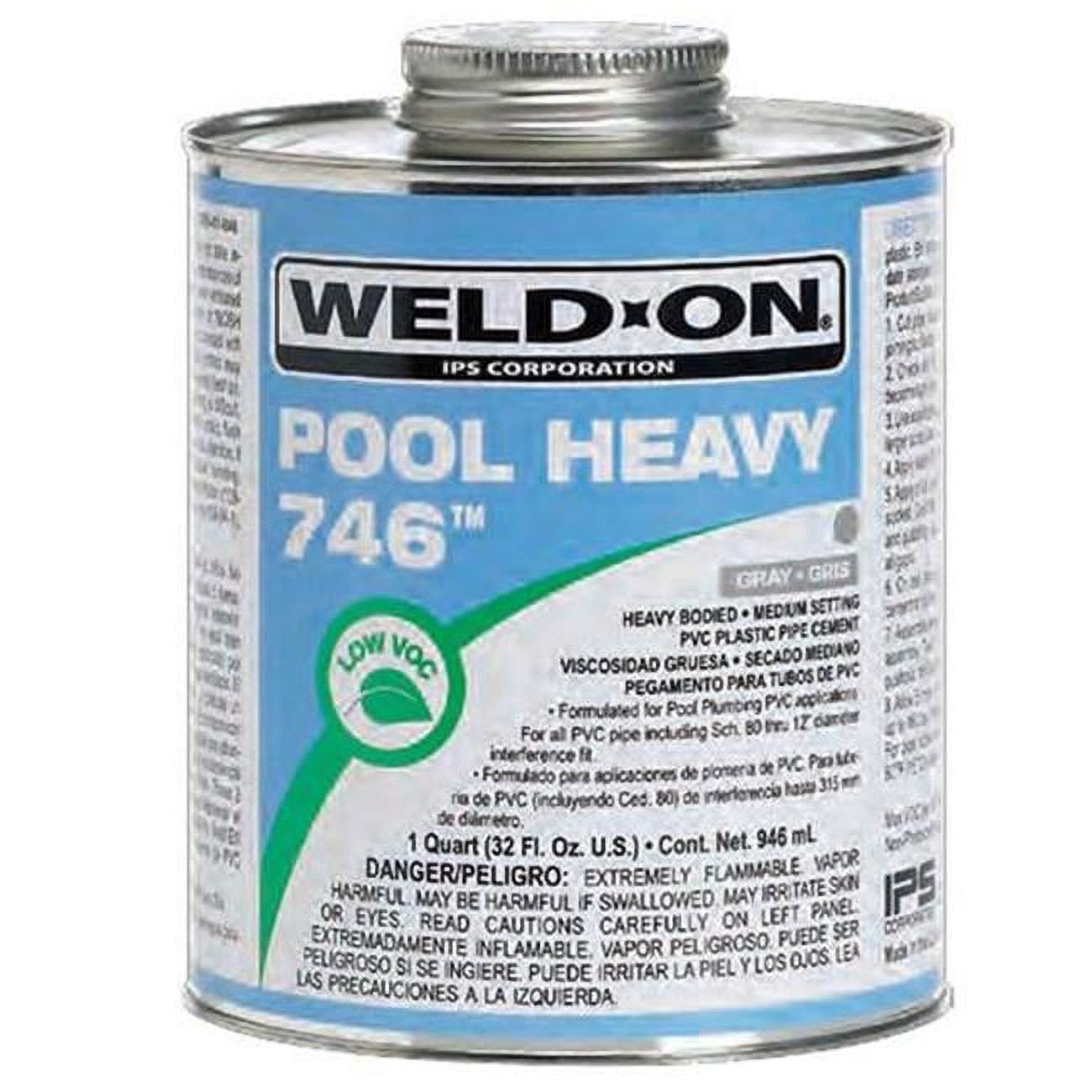 13563 1 qt Weld On Pool Heavy Cement, Clear