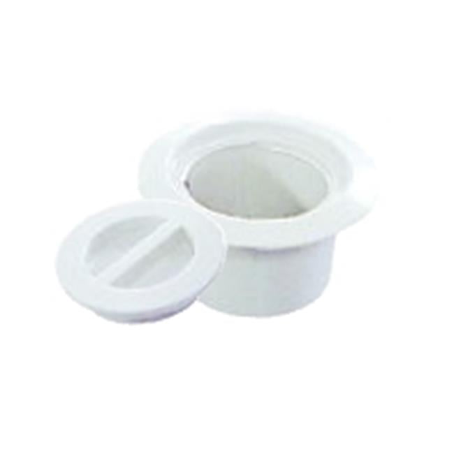 Volleyball Flange & Flush Cap - White