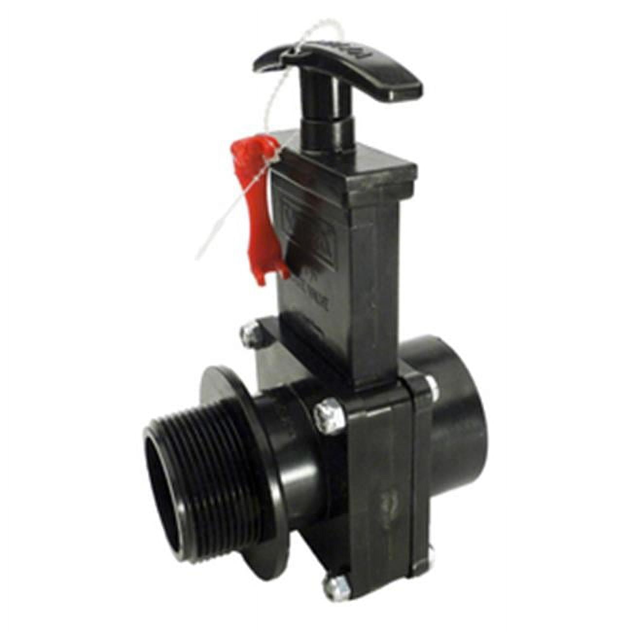 1.5 in. Female Pipe Thread x Male Pipe Thread ABS Gate Valve