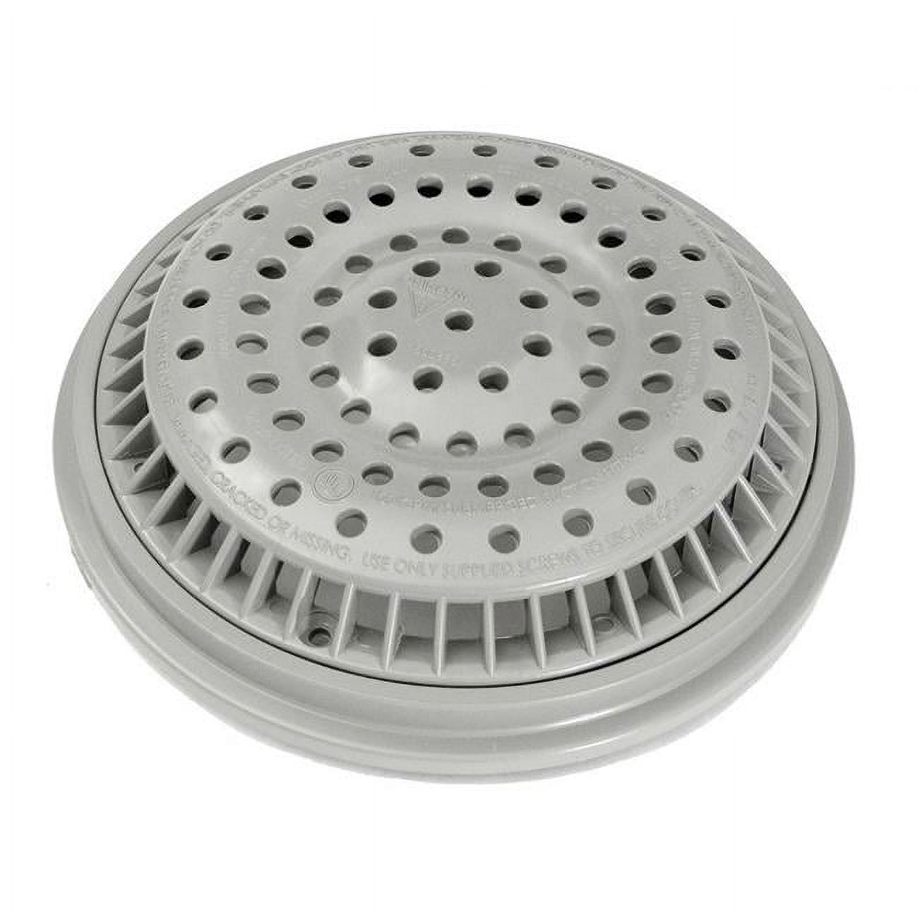 8 in. Anti Vortex VGB Compliant Drain Cover, Grey