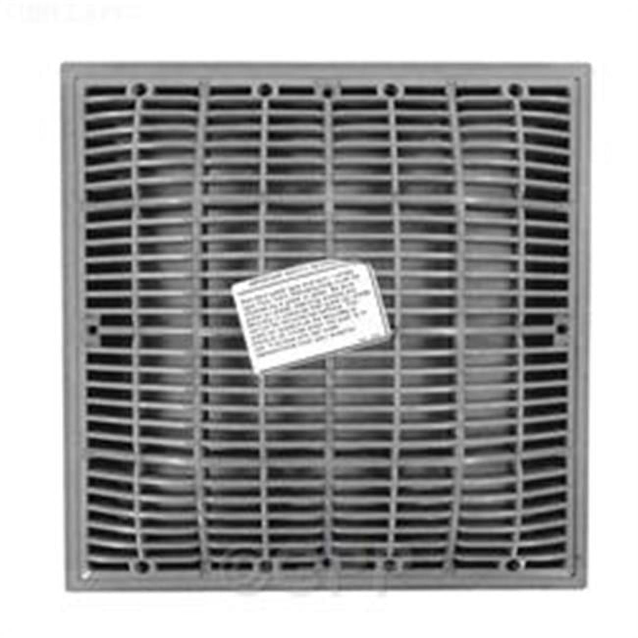 12 x 12 in. Waterway Frame & Grate, Gray