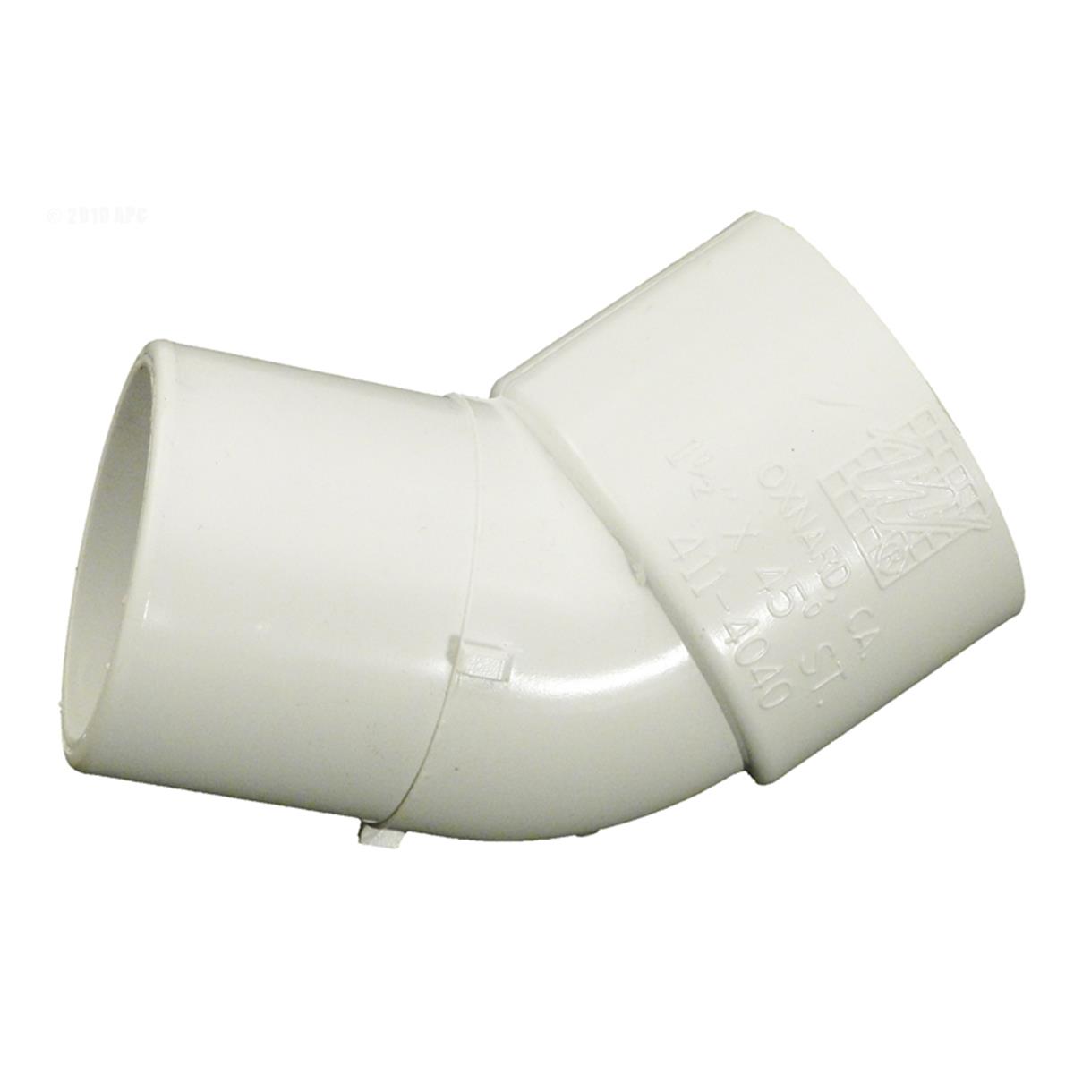 45 deg 1.5 in. Socket 1.5 in. Spigot Elbow
