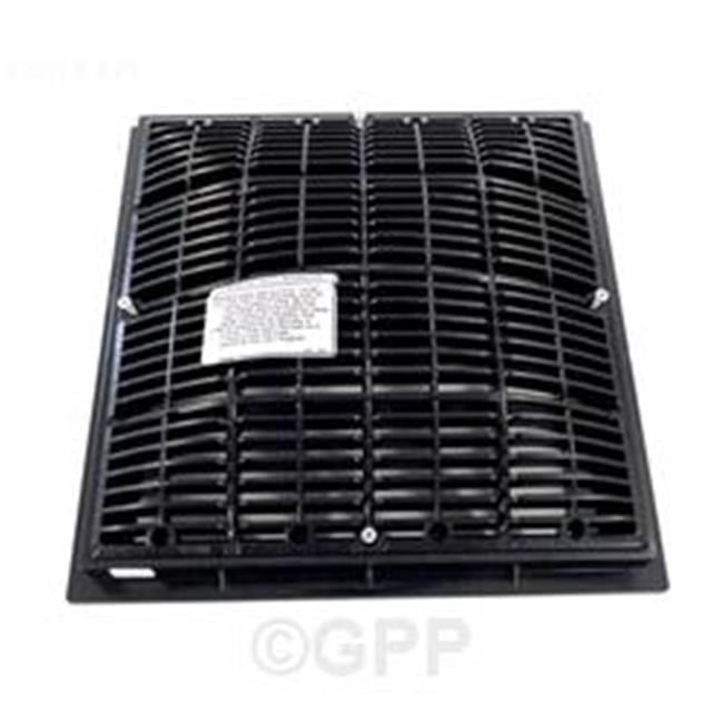12 x 12 in. Waterway Frame & Grate, Black