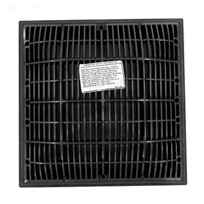 WW6404729DKGV 12 in. Square Grate & Frame - Dark Grey