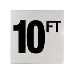 C610092 6 in. Smooth Ceramic Tile - 10 FT