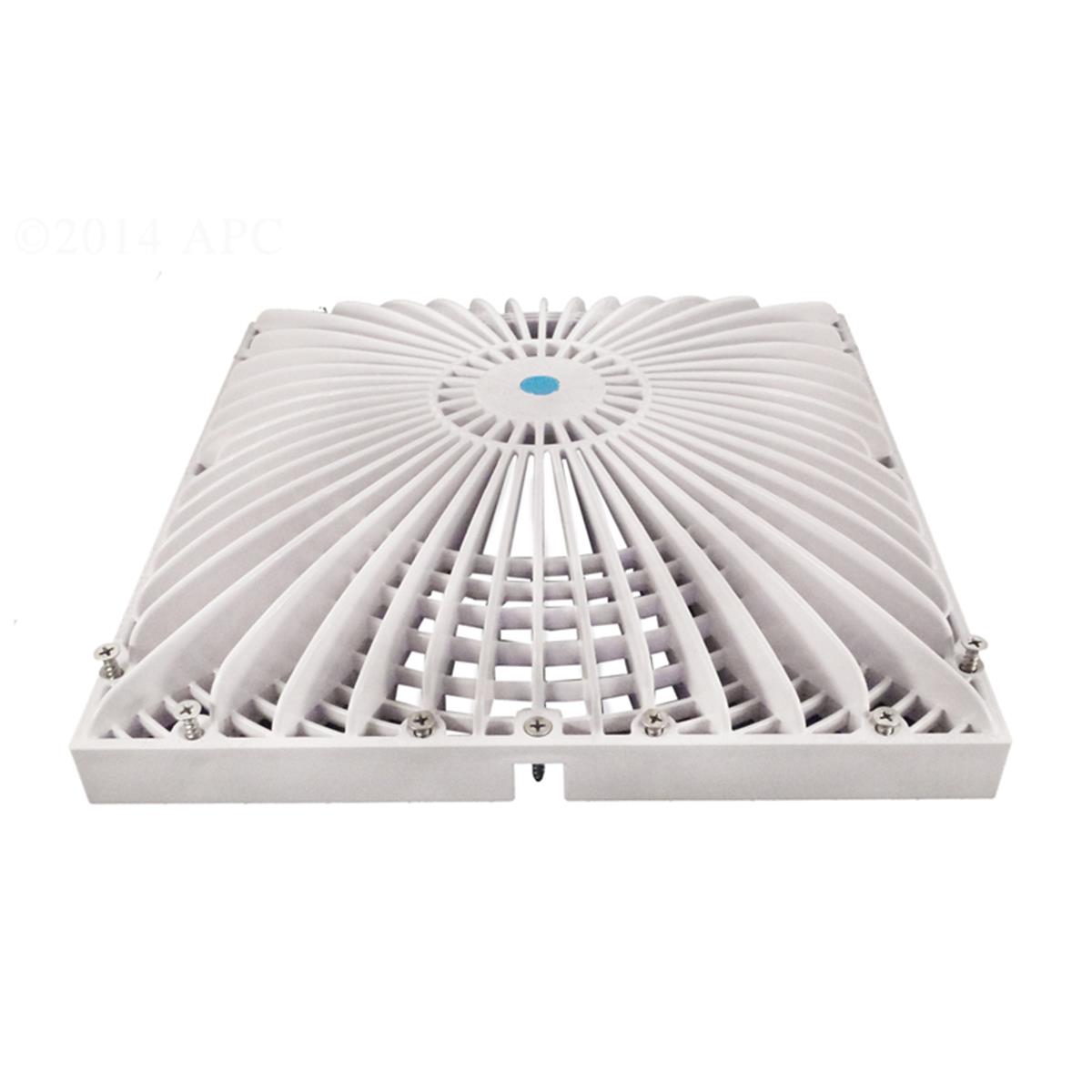 12 in. Square Retrofit Mo Flow Suction Cover with Screws, White