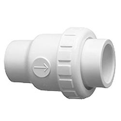 1.5 in. Socket Check Valve Single Union PVC 0.25 lbs Load
