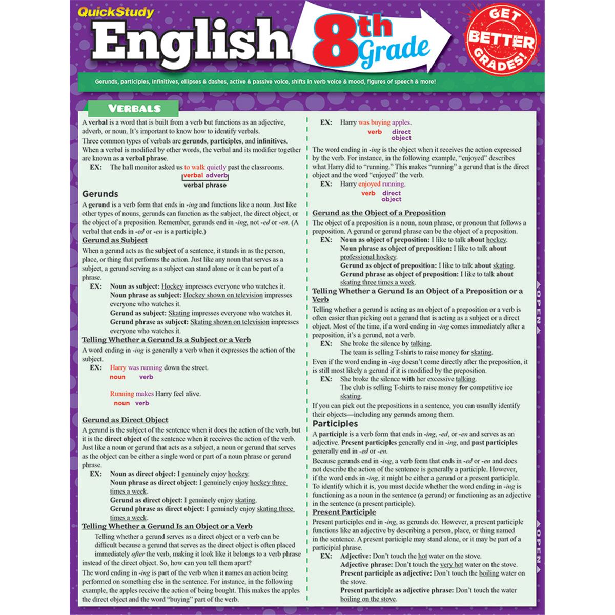 9781423225010 8th Grade English Guide