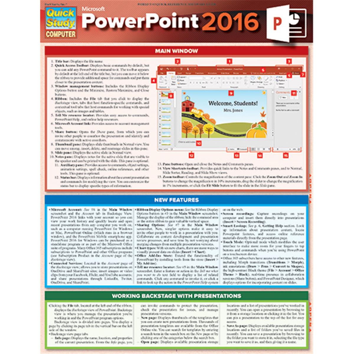 9781423226093 Microsoft Powerpoint 2016 Guide