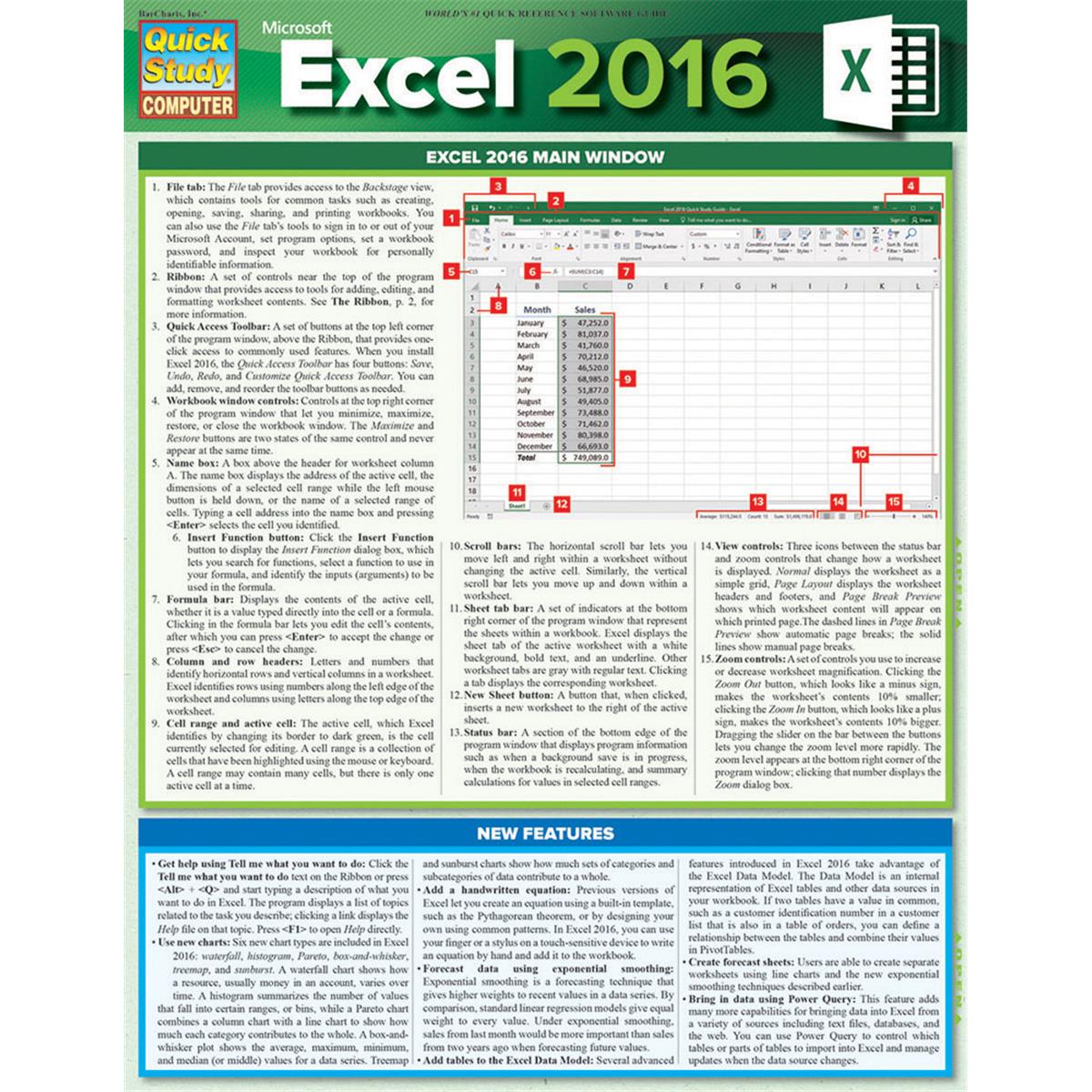 9781423226130 Microsoft Excel 2016 Guide