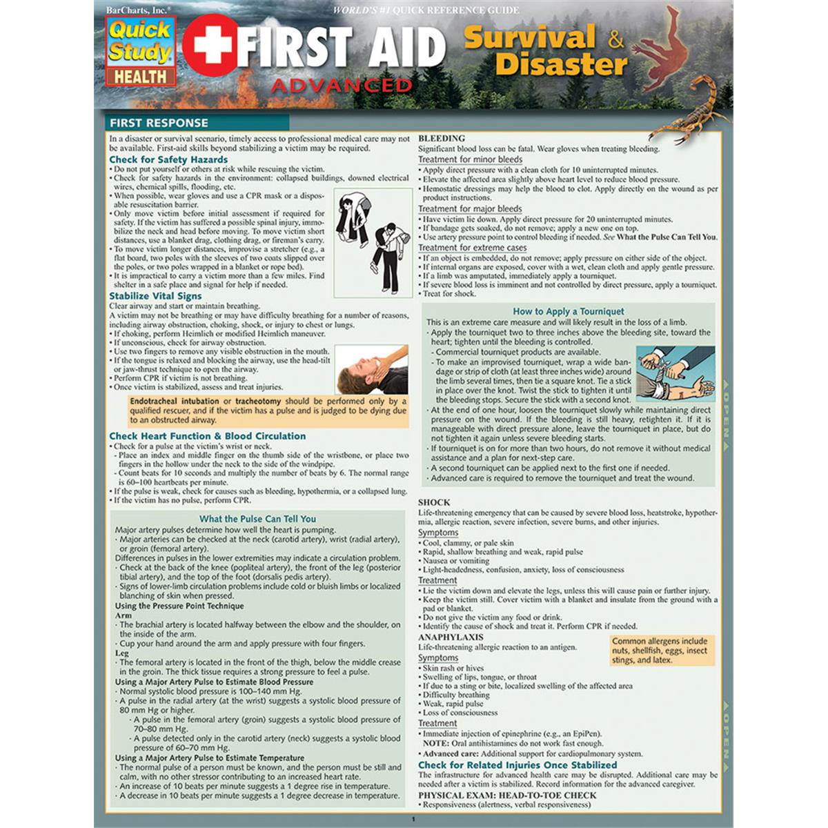 9781423231103 First Aid Advanced - Survival & Disasters