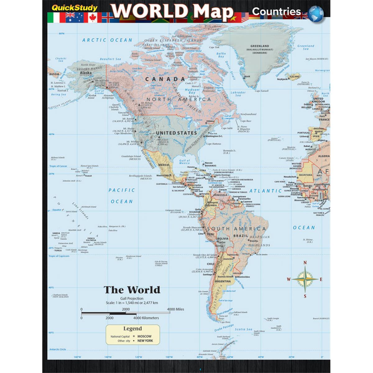 9781423231172 World Map - Countries Guide