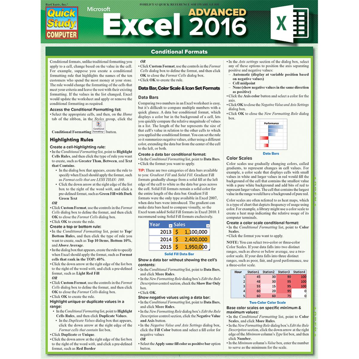 9781423231882 Excel 2016 Advanced Guide