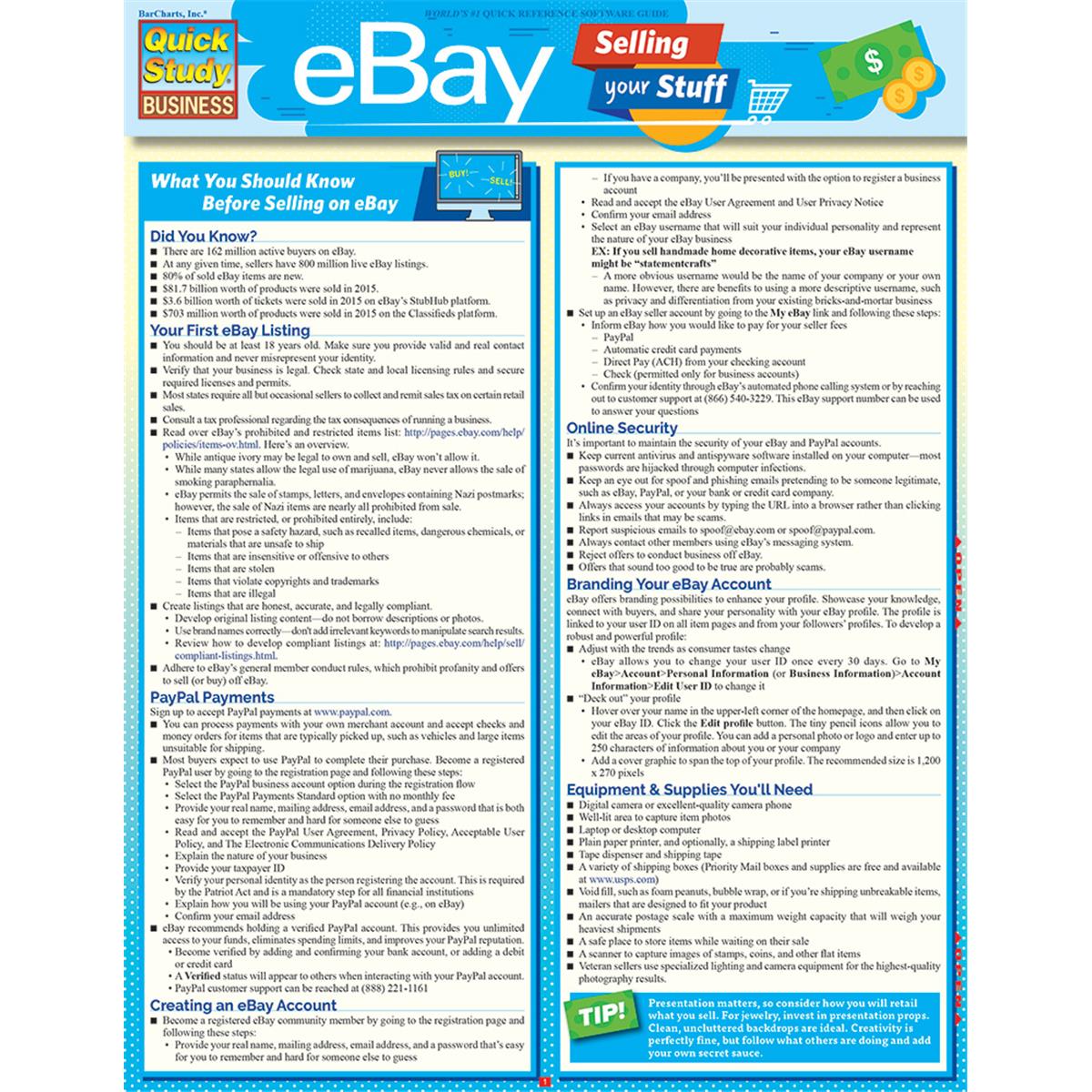 9781423233114 Ebay Business Selling Your Staff -  Barcharts Publishing