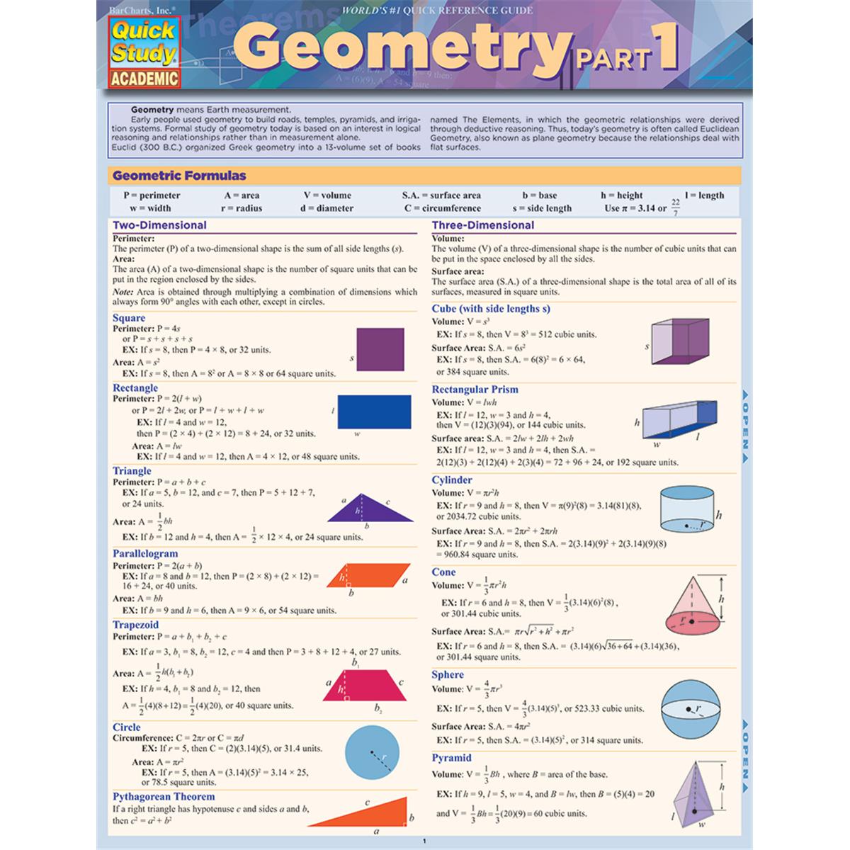 9781423234715 Geometry Part 1 Guide