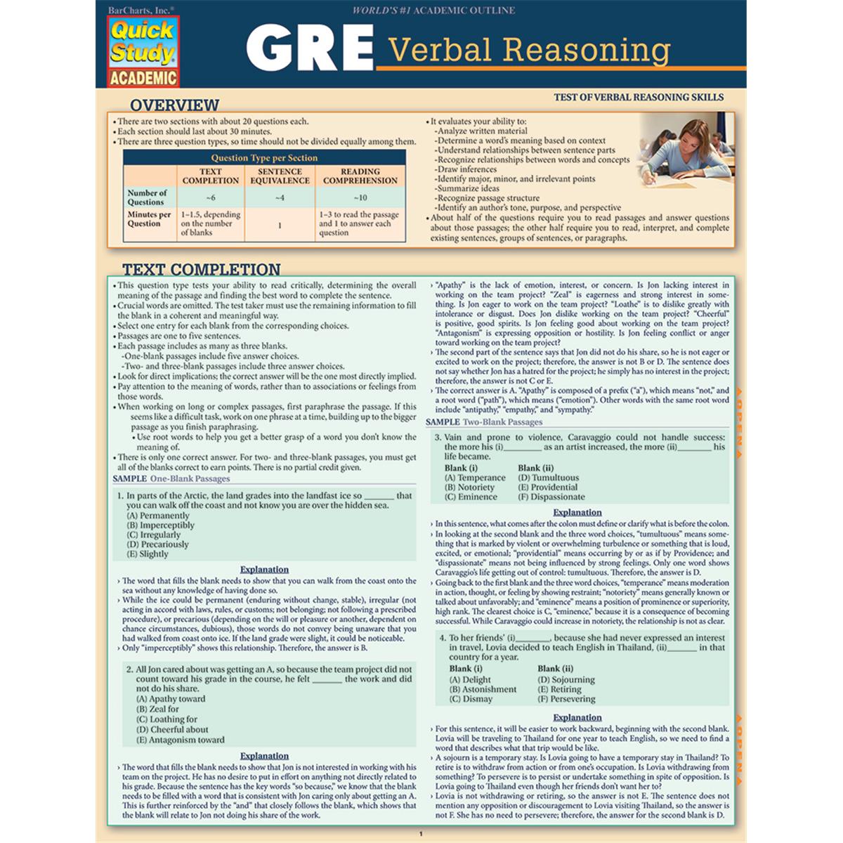 9781423234739 Gre Verbal Guide