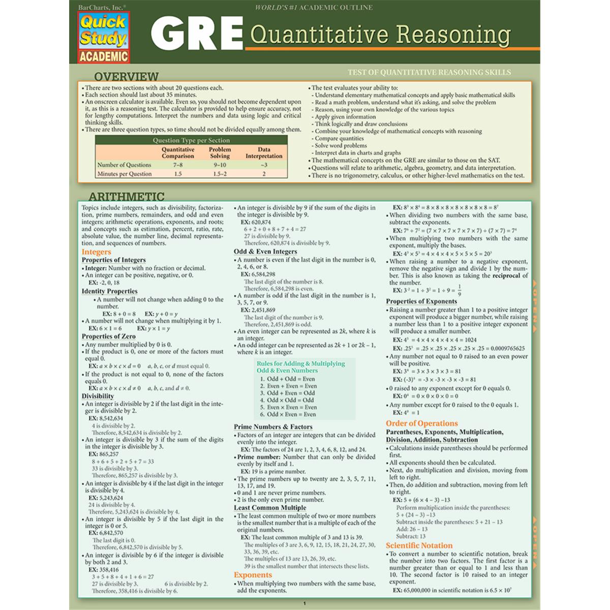 9781423234746 Gre Quantitative Guide