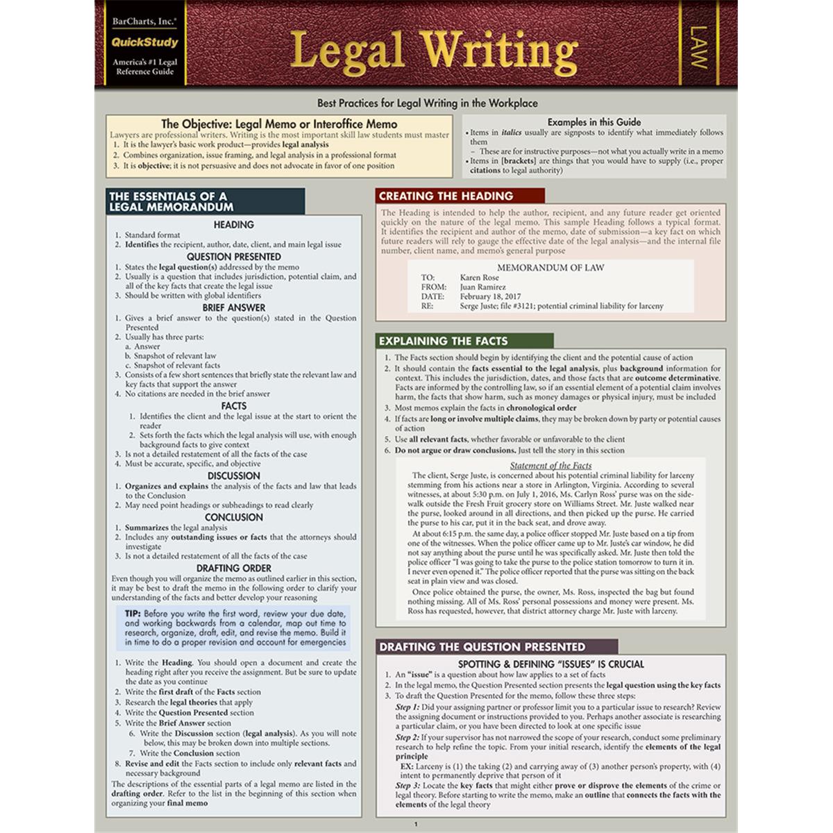 9781423234777 Legal Writing Guide