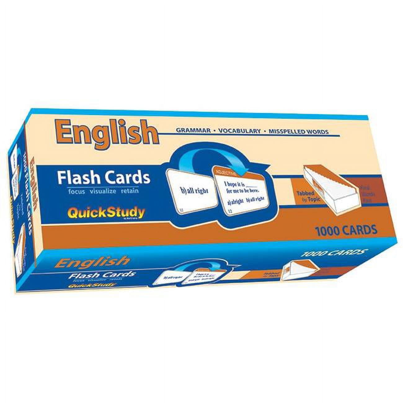 Picture of BarCharts 9781423240402 English Flashcards - Pack of 1000
