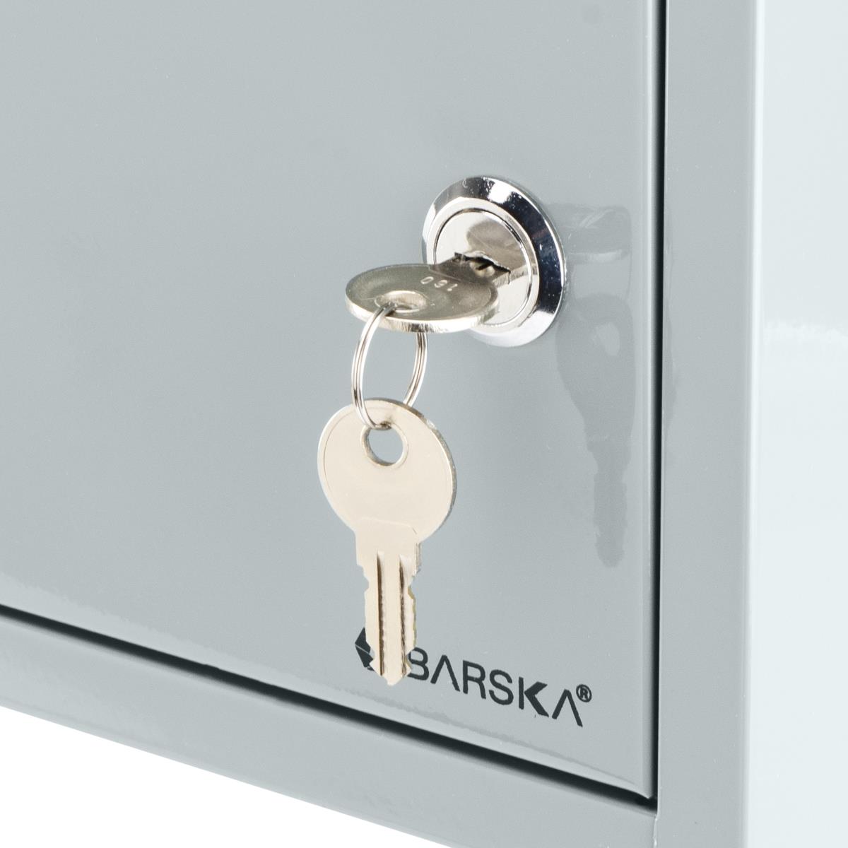 Multi-Purpose Drop Box with Key Lock - Gray