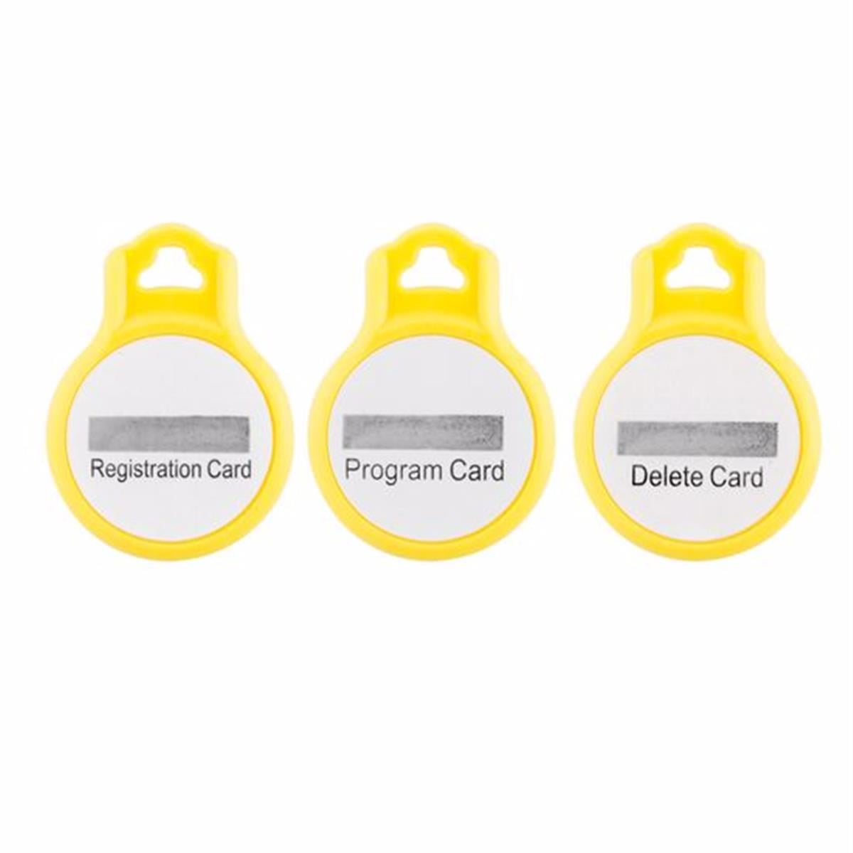 Door Lock Accessory Admin Cards Set - Yellow