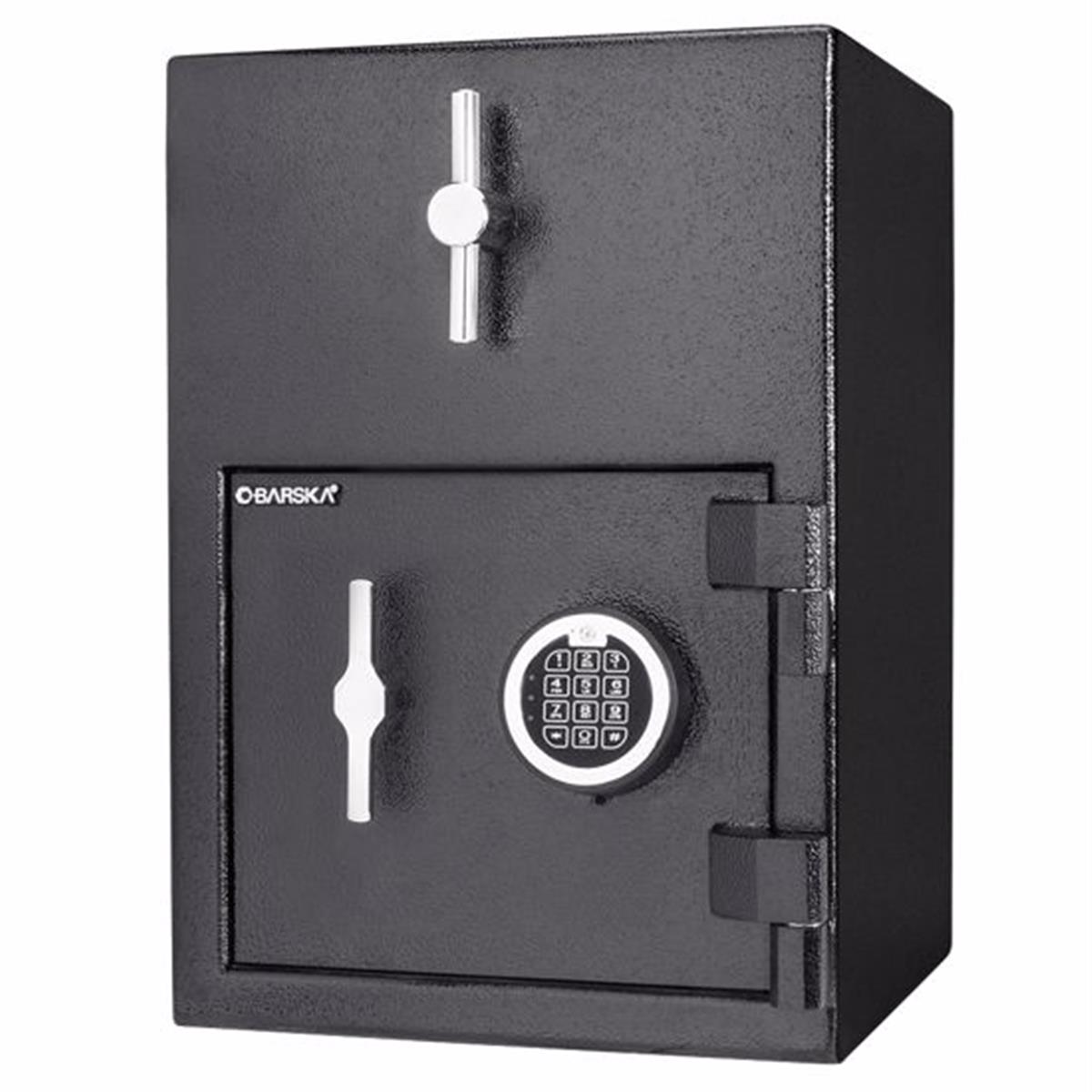 Picture of Barska AX13308 1.15 cu ft. Rotary Hopper Keypad Depository Safe - Black