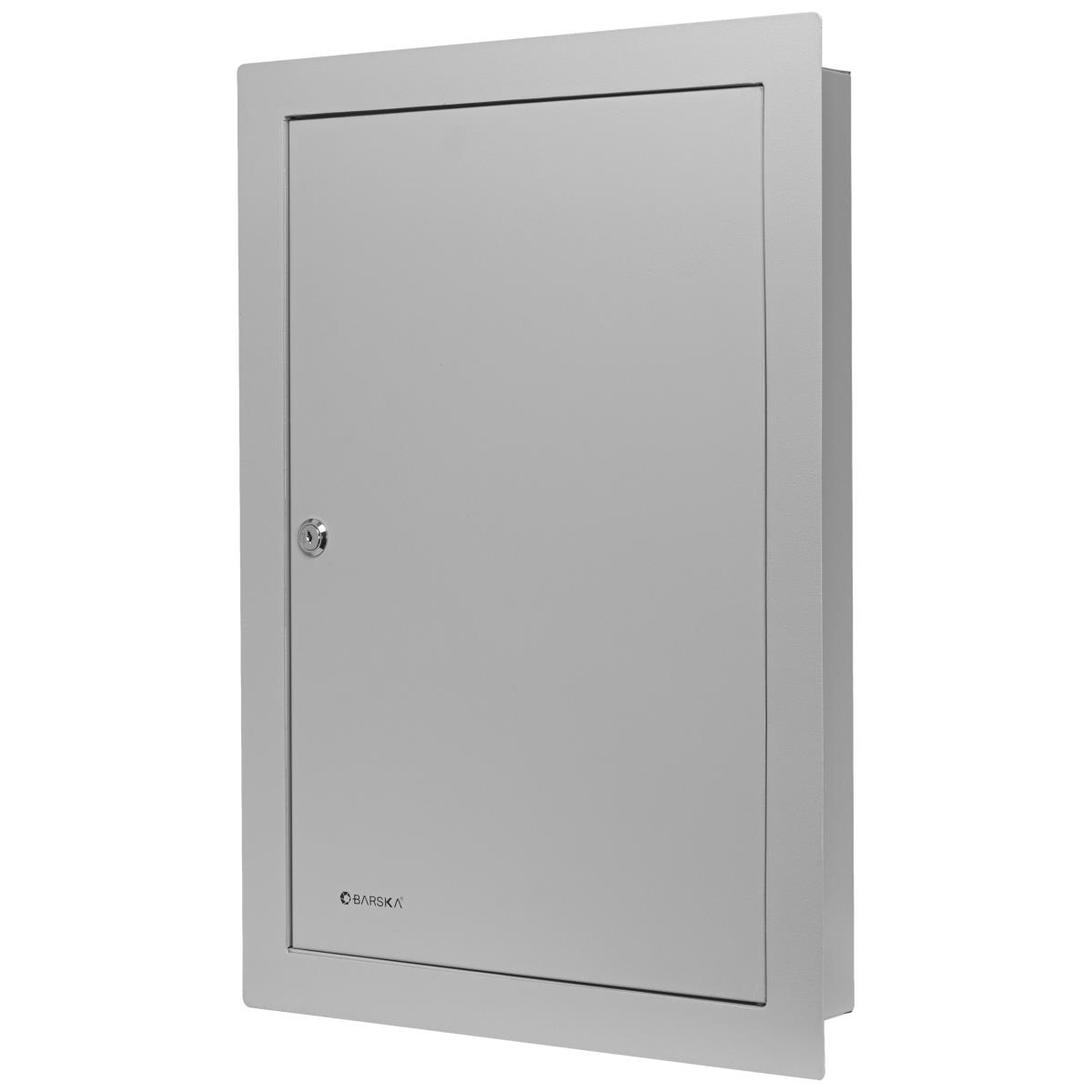 Barska CB13534 In Wall 100 Key Cabinet Lock Box w/ Key Lock - Steel, Gray