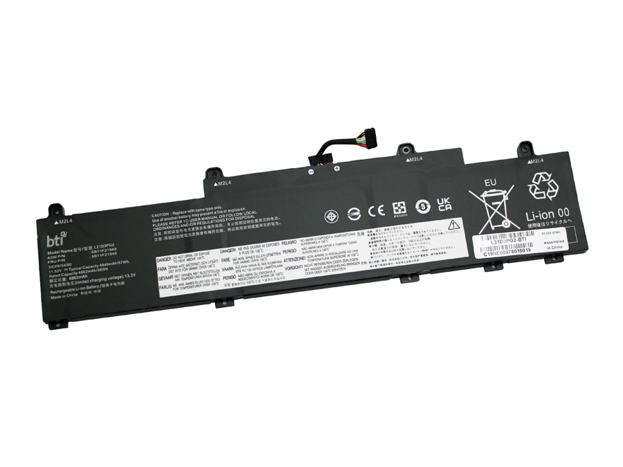 L21D3PG2- 3 Cell 11.52V 57Wh 4862 mAh Li-Ion Notebook Battery for Lenovo